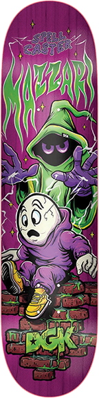 DGK MAZZARI SPELLCASTER SKATEBOARD DECK-8.38 ASST