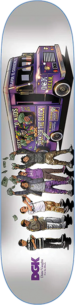 DGK VAUGHN FOR THE BLOCK SKATEBOARD DECK-8.0
