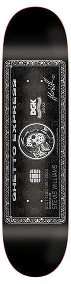 DGK WILLIAMS GHETTO EXPRESS SKATEBOARD DECK-8.25