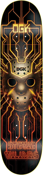 DGK WILLIAMS GLOW SKATEBOARD DECK-8.25