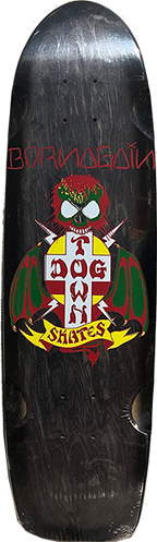 DOGTOWN BORN AGAIN 70'S SKATEBOARD DECK-8.37x30 BLK/BLK FADE