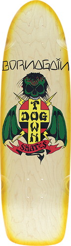 DOGTOWN BORN AGAIN 70'S SKATEBOARD DECK-8.37x30 NAT/YEL