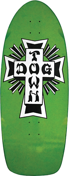 DOGTOWN BIG CROSS 70S CLASSIC DK-11.8X30.7 GECKO GN/SIL