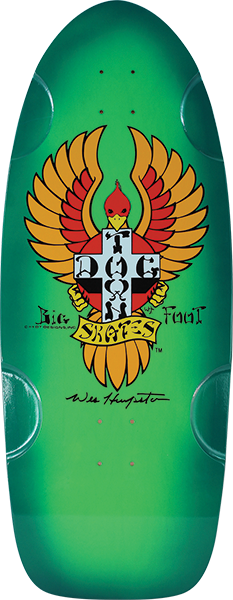 DOGTOWN BIG FOOT 70S CLASSIC DK-11.87X30.7 NEON GRN/BLU