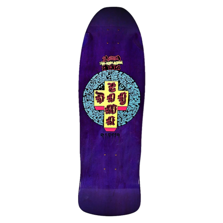 DT RED DOG MID SIZE CRISIS SKATEBOARD DECK-10.25x32 PUR ICE