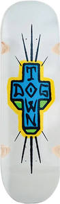 DOGTOWN SPRAY CROSS LOOSE TRUCKS SKATEBOARD DECK9.25x32.3 GREY DIP