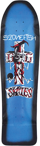 DOGTOWN STONEFISH LB SKATEBOARD DECK-9.5x35.2 BLU/BLK FADE