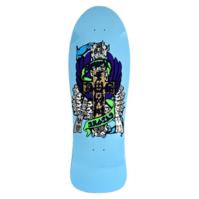 DT DRESSEN HANDS80S SKATEBOARD DECK-10.05x30.6 LT.BLU PEARL