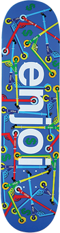 ENJOI BIG BOX SCOOTERS SKATEBOARD DECK-8.0 BLUE R7