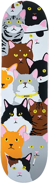 ENJOI CAT COLLAGE SKATEBOARD DECK-8.25 R7