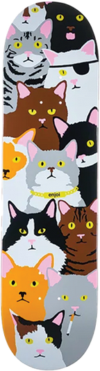 ENJOI CAT COLLAGE SKATEBOARD DECK-8.25 R7