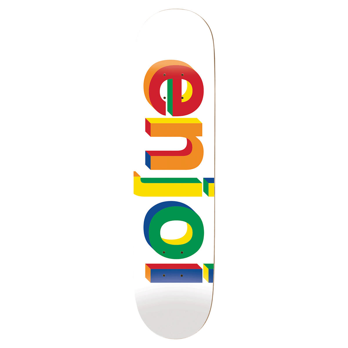 ENJOI HELVETICA NEUE SKATEBOARD DECK-8.0 WHITE R7
