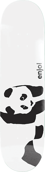 ENJOI WHITEY PANDA SKATEBOARD DECK-8.37 resin 7 w/MOB GRIP