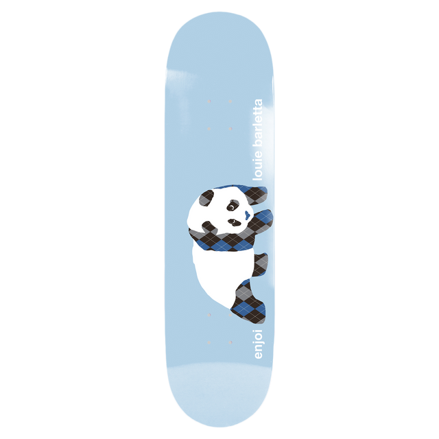ENJOI BARLETTA ARGYLE PANDA SKATEBOARD DECK-8.0 LT.BLUE
