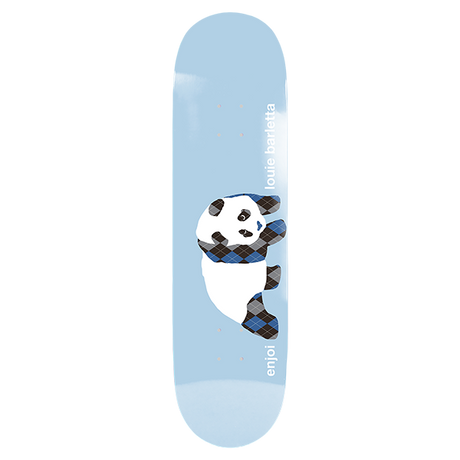 ENJOI BARLETTA ARGYLE PANDA SKATEBOARD DECK-8.5 LT.BLUE