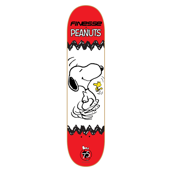 FINESSE PEANUTS SNOOPY 75TH SKATEBOARD DECK-8.0