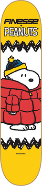 FINESSE PEANUTS SNOOPY BUBBLE JACKET SKATEBOARD DECK-8.25