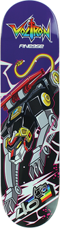 FINESSE VOLTRON 40TH BLACK LION SKATEBOARD DECK-8.12 PURPLE
