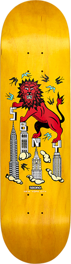 5BORO TOMAS REDREY SKATEBOARD DECK-8.25 YEL