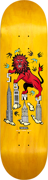5BORO TOMAS REDREY SKATEBOARD DECK-8.25 YEL