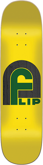 FLIP GATE LOGO SKATEBOARD DECK 8.12 YELLOW