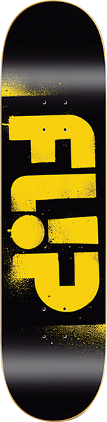 FLIP ODYSSEY STENCIL SKATEBOARD DECK-8.25 YELLOW