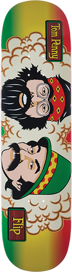 FLIP PENNY RASTA STRIPE SKATEBOARD DECK-8.25