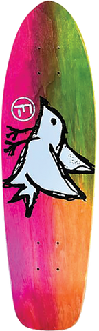 FOUNDATION BIRD CRUISER SKATEBOARD DECK-8X27.5 RAINBOW DYE