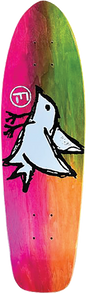 FOUNDATION BIRD CRUISER SKATEBOARD DECK-8X27.5 RAINBOW DYE