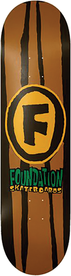 FOUNDATION REBOOT SKATEBOARD DECK-8.38  w/ grip