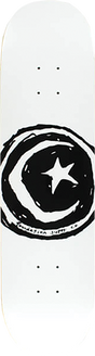 FOUNDATION STAR & MOON SKATEBOARD DECK-8.25 WHITE