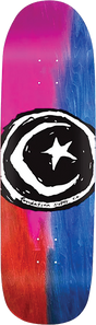 FOUNDATION STAR AND MOON DYED SKATEBOARD DECK-9X31.5 PURPLE/BLUE