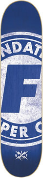 FOUNDATION SUPER CO Skateboard Deck-8.0 BLUE