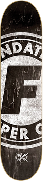 FOUNDATION SUPER CO Skateboard Deck-8.25 BLACK
