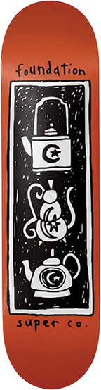 FOUNDATION TEAPOT TOWER SKATEBOARD DECK 8.5