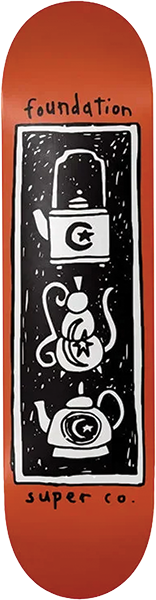FOUNDATION TEAPOT TOWER SKATEBOARD DECK 8.5