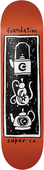 FOUNDATION TEAPOT TOWER SKATEBOARD DECK 8.5
