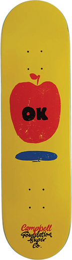 FOUNDATION CAMPBELL OK SKATEBOARD DECK-8.38
