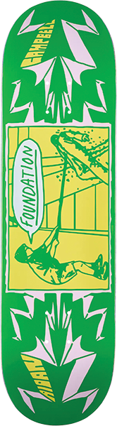 FOUNDATION CAMPBELL POKE SKATEBOARD DECK 8.5