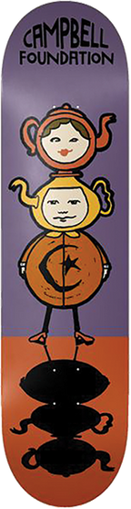 FOUNDATION CAMPBELL TEAPOT TOTEM SKATEBOARD-8.25