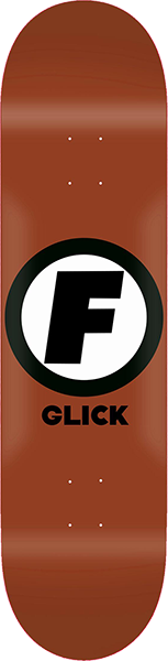 FOUNDATION GLICK CLASSIC F RUST SKATEBOARD DECK-8.0