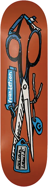 FOUNDATION LEWIS SCISSSORS SKATEBOARD DECK-8.38
