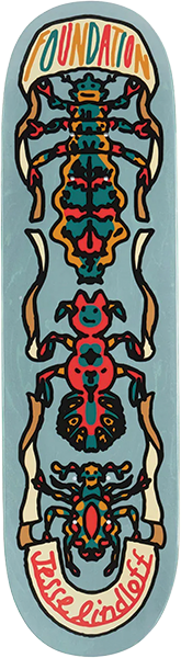 FOUNDATION LINDLOFF BUGS SKATEBOARD DECK 8.5