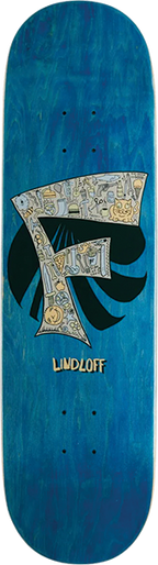 FOUNDATION LINDLOFF F STUFF SKATEBOARD DECK-8.5