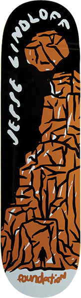 FOUNDATION LINDLOFF IMPENDING DOOM SKATEBOARD DECK-8.25