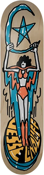 FOUNDATION LINDLOFF SUPER GIRL SKATEBOARD DECK 8.5