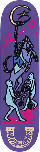 FOUNDATION SERVOLD HORSEMAN SKATEBOARD DECK 8.25