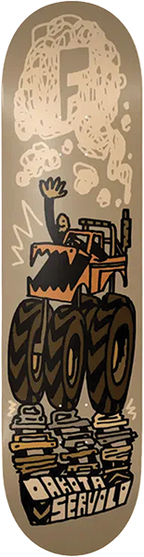 FOUNDATION SERVOLD MONSTER TRUCK SKATEBOARD DECK-8.5