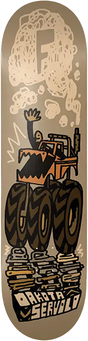 FOUNDATION SERVOLD MONSTER TRUCK SKATEBOARD DECK-8.5