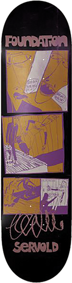 FOUNDATION SERVOLD THE MEETING SKATEBOARD-8.5